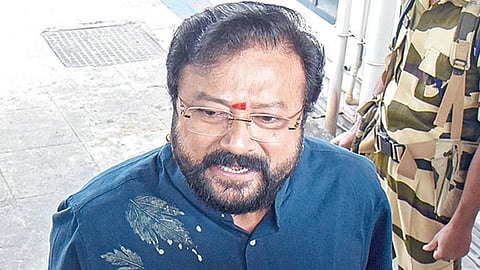 செய்தியாளர்களுக்கு பேட்டியளித்த நடிகர் ஜெய​ராம்.