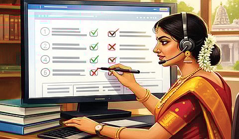 ‘ஆன்ஸ்க்ரீன் மார்க்கிங்’ முறை - மாணவர்களுக்கு நெருக்கடி