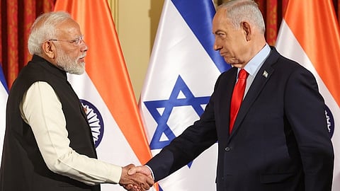 மோடி, நெதன்யாகு முன்னிலையில் இந்தியா - இஸ்ரேல் இடையே 17 ஒப்பந்தங்கள்