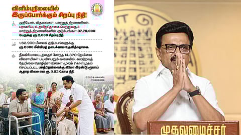 முதியோர், மாற்றுத் திறனாளி உதவித்தொகை பெறுவோருக்கு தமிழக அரசு ரூ.2,000 சிறப்பு நிதி வரவு!