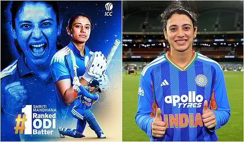 ஐசிசி தரவரிசையில் மந்தனா முதலிடம்