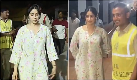 திருப்​ப​தி​யில் 3,500 படிகள் நடந்து சுவாமி தரிசனம் செய்தார் ஜான்வி