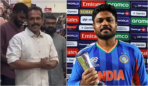 சஞ்சு ​சாம்சன்​ அதிரடிக்காக கடை ஊழியர்களுக்​கு ரூ.1.64 லட்சம்​ வழங்​கிய கேரள தொழிலதிபர்​