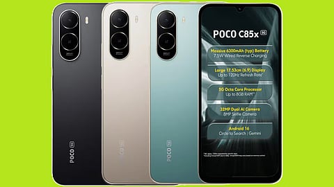 பட்ஜெட் விலையில் Poco C85x ஸ்மார்ட்போன் இந்தியாவில் அறிமுகம்: சிறப்பு அம்சங்கள் என்னென்ன?