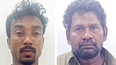 கஞ்சா கடத்தியதாக கைதானவர்கள். 