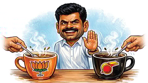 “விஜய் கட்சியுடன் பேச்சுவார்த்தையா? டீயும் காபியும் ஒன்றாக கலக்காது” - அண்ணாமலை பதில்