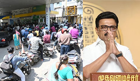 எரிபொருள் தட்டுப்பாடு அச்சம் வேண்டாம்: பொது மக்களுக்கு முதல்வர் ஸ்டாலின் வேண்டுகோள்