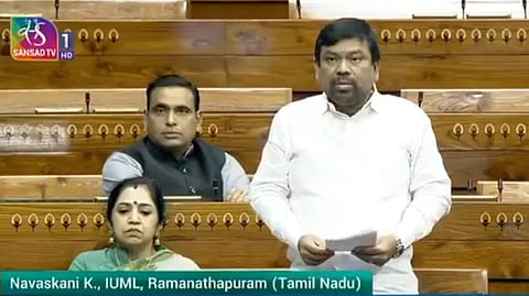 ‘‘மாநில அளவில் நதிகளை இணைக்க மத்திய அரசு நிதி வழங்க வேண்டும்’’ - நவாஸ்கனி வலியுறுத்தல்