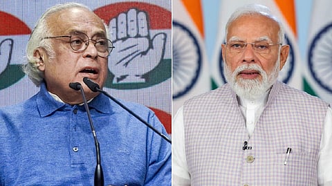 இடது: ஜெய்ராம் ரமேஷ் | வலது: பிரதமர் நரேந்திர மோடி