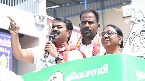 இலவசங்களை அறிவிக்கும் கட்சிகள் சாராயத்தை ஒழிப்பேன் என ஏன் கூறுவதில்லை? - தேர்தல் பிரச்சாரத்தில் சீமான் கேள்வி