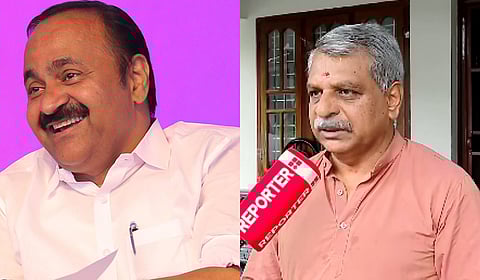 இடது:&nbsp;வி.டி.சதீசன் | வலது:&nbsp;ஆர்.வி.பாபு