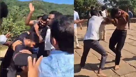 கோயிலில் காலணி அணிந்து புகைப்படம் எடுத்ததால் மோதல்: புகைப்பட கலைஞர்களை தாக்கிய 7 பேர் கைது