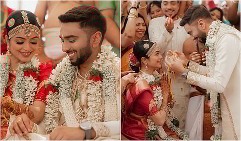 விமானி சாய் ரோஷன் ஷாமை மணந்தார் நடிகை ஜனனி