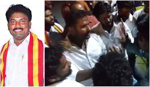 ‘ஜனநாயகன்’ டிக்கெட் பிரச்சினை: மேட்டூர் அருகே வேட்பாளரை நுழைய விடாமல் தடுத்த தவெகவினர்