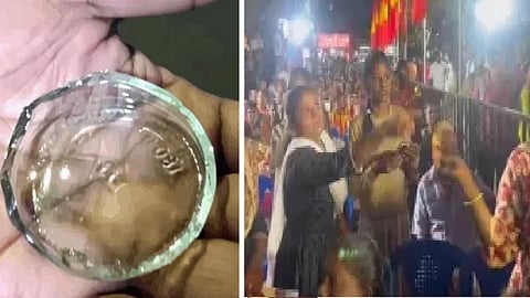 அயனாவரம் தவெக பொதுக்கூட்டத்தில் மது பாட்டில் வீசப்பட்டதால் பரபரப்பு