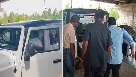 அரியலூரில் அமைச்சர் சிவசங்கர் காரில் தேர்தல் பறக்கும் படையினர் சோதனை