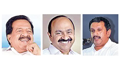 ரமேஷ்   சென்னிதலா,&nbsp;வி.டி.சதீஷன்,&nbsp;கே. முரளீதரன்