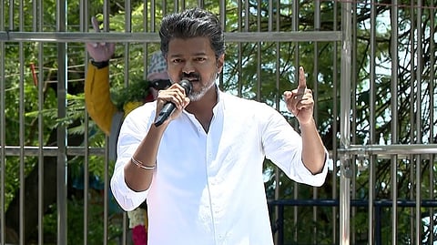 ‘‘திமுக வேறு; பாஜக வேறு அல்ல’’ - திருச்சியில் விஜய் பிரச்சாரம்