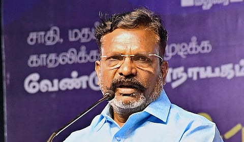 “பாஜகவின் சித்துவேலைகள் தமிழகம், புதுச்சேரி தேர்தலில் எடுபடாது” - திருமாவளவன் 