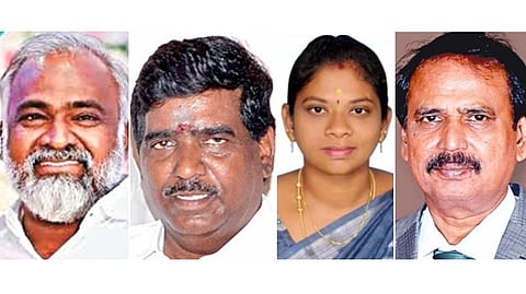 காங்கிரஸ் -  துரை. சந்திரசேகர் | அதிமுக - பி.பலராமன் |&nbsp;நாதக - ராஜாத்தி |&nbsp;தவெக - ரவி |