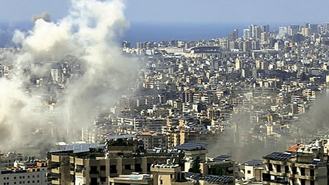 லெபனான் தலைநகர் பெய்ரூட்டில் இஸ்ரேல் நடத்திய தாக்குதல் | கோப்புப் படம்