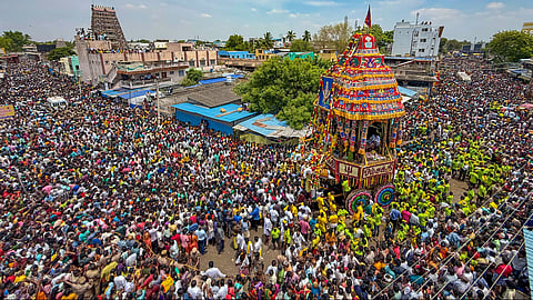 சமயபுரம் மாரியம்மன் கோயில் சித்திரை தேரோட்டம்