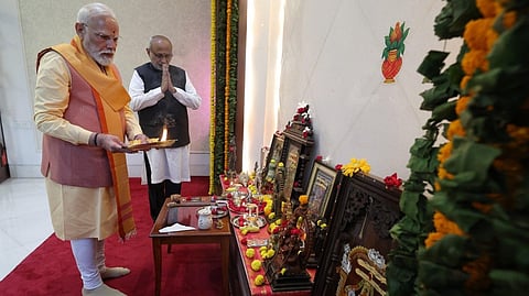 சிபிஆர் வீட்டில் தமிழ்ப் புத்தாண்டு கொண்டாடிய பிரதமர் மோடி