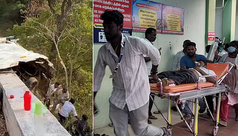 வால்பாறை மலைப் பாதையில் வேன் கவிழ்ந்து 9 பேர் உயிரிழப்பு