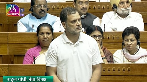 மக்களவையில் ராகுல் காந்தி பேச்சு