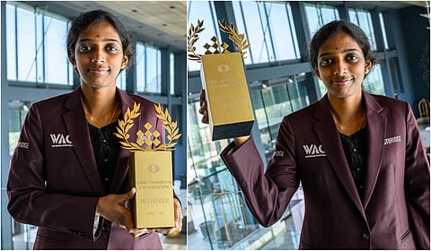 அமை​தி​யாக சாதித்து காட்​டிய வைஷாலி