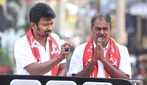 ​பாஜகவுக்கு பாடம் புகட்ட வேண்டும்: உதயநிதி வலியுறுத்தல்