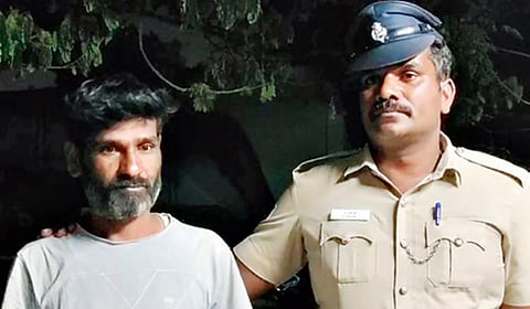 இடது: பாலியல் வன்கொடுமை வழக்கில் கைதான பால் வியாபாரி மகேஷ்.