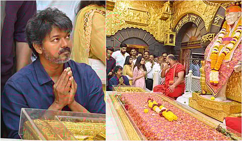 ஷீரடி சாய் பாபா கோயிலில் தவெக தலைவர் விஜய் தரிசனம்