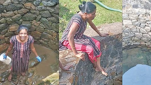 பஞ்​சா​யத்து உறுப்பினர் மரீனா சனீஷ்