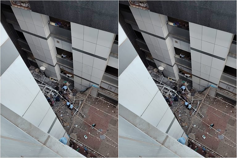 மருத்துவமனை மேற்கூரை இடிந்து 3 பேர் உயிரிழப்பு