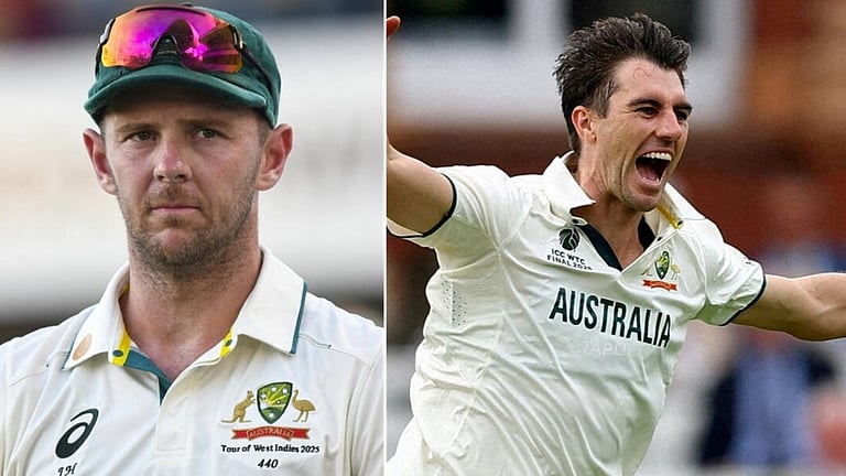 ஆஷஸ் தொடர்: ஜோஷ் ஹேசில்வுட் விலகல்; பாட் கம்மின்ஸ் ரிட்டர்ன்!