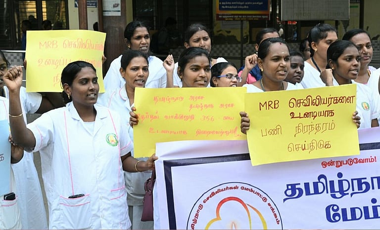 முதற்கட்டமாக 1,000 ஒப்பந்த செவிலியர்கள் பணி நிரந்தரம்: தமிழக அரசு அறிவிப்பு