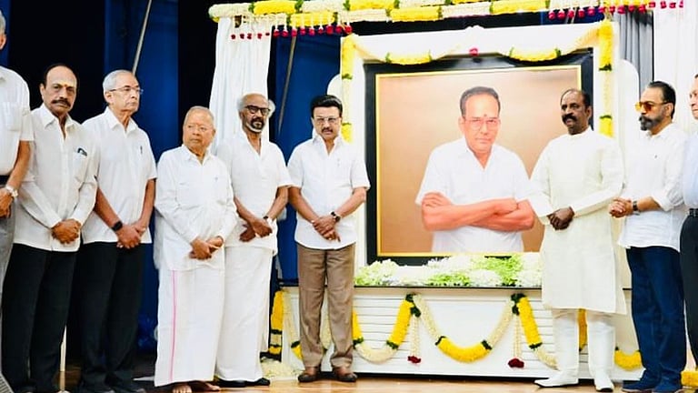 பாசத்தோடு கட்டிப் போட்டவர் ஏவிஎம் சரவணன்: படத்திறப்பு நிகழ்வில் முதல்வர் ஸ்டாலின் புகழாரம்