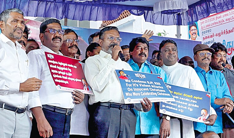 பாஜக ஆட்சி அமைந்ததில் இருந்து கிறிஸ்தவர்கள் மீதான தாக்குதல் அதிகரிப்பு: திருமாவளவன் குற்றச்சாட்டு
