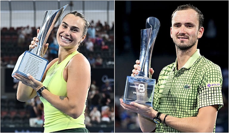 பிரிஸ்​பன் டென்​னிஸ்: அரினா சபலென்​கா, டேனியல் மெத்வ​தேவ் சாம்​பியன்