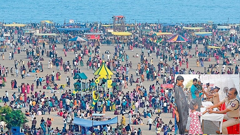 காணும் பொங்கல்: சுற்றுலா தலங்களில் குவிந்த மக்கள்!