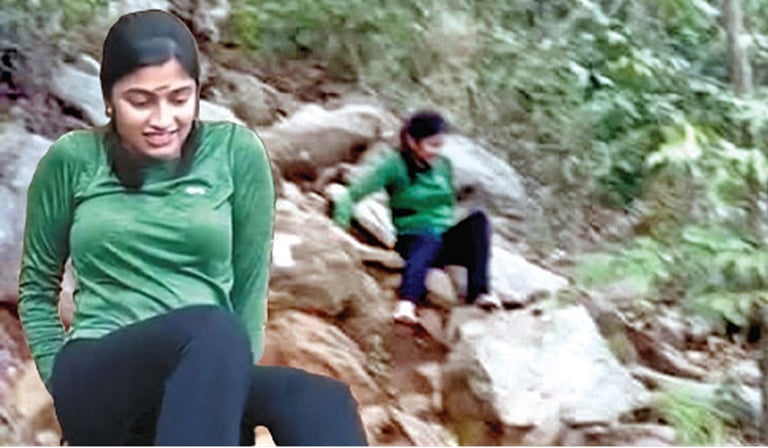 தி.மலை தீபமலை மீது தடையை மீறி சென்று புகைப்படங்களை வெளியிட்ட சின்னத்திரை நடிகை!