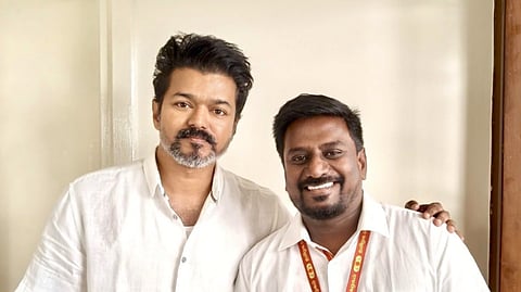 Vijay with Rajmohan