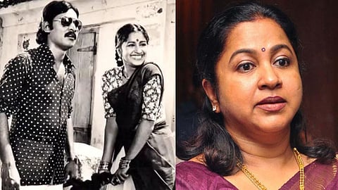 Radikaa Sarathkumar with K Bhagyaraj