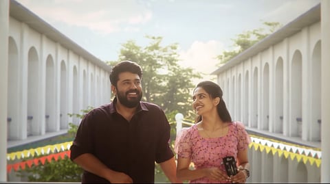 Nivin Pauly and Mamitha Baiju in the music video
