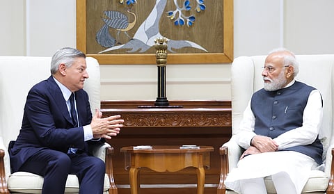 Ted Sarandos in conversation with Hon'ble Prime Minister Narendra Modi