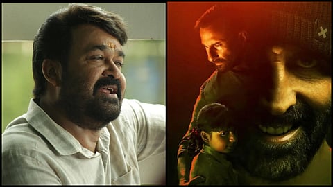 Mohanlal in 'Oppam'; a poster of 'Haiwaan'