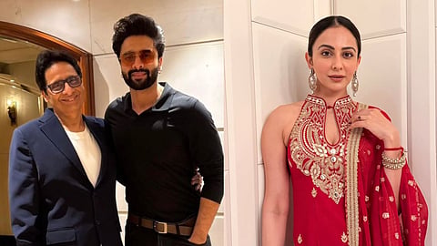 Jackky Bhagnani, Vashu Bhagnani and Rakul Preet Singh