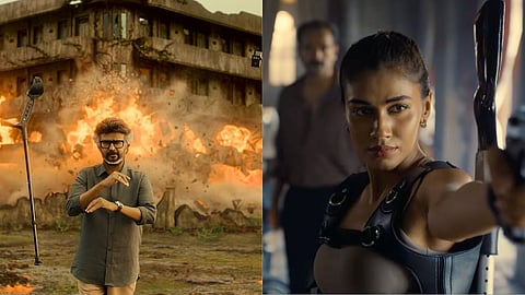 Rajinikanth and Apeksha Porwal in the 'Jailer 2' trailer 