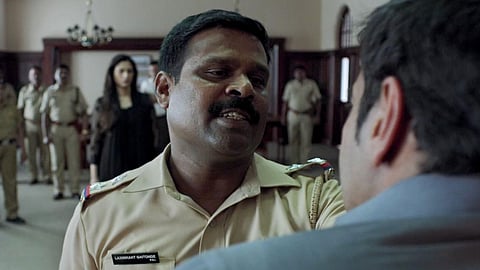 Kamlesh Sawat playing Sub-Inspector Gaitonde in 'Drishyam 2'